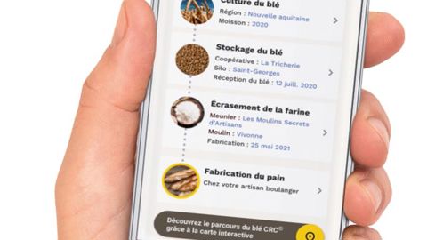Avec Traça-blé, les consommateurs ont un accès direct aux données simplifiée. © Filière CRC
